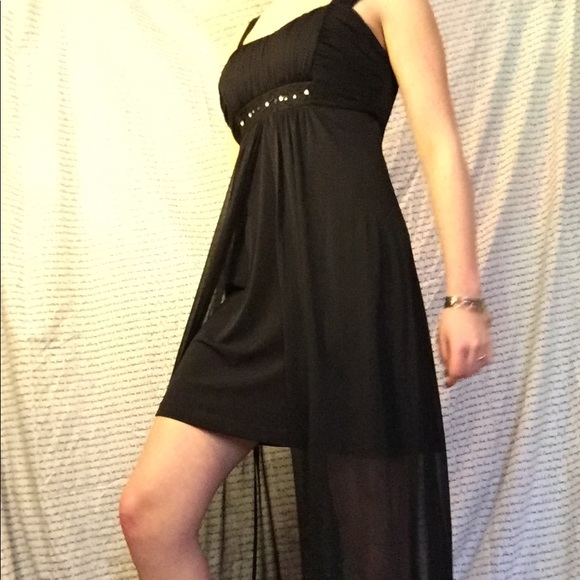 Ankle length half sheer dress - Picture 5 of 5